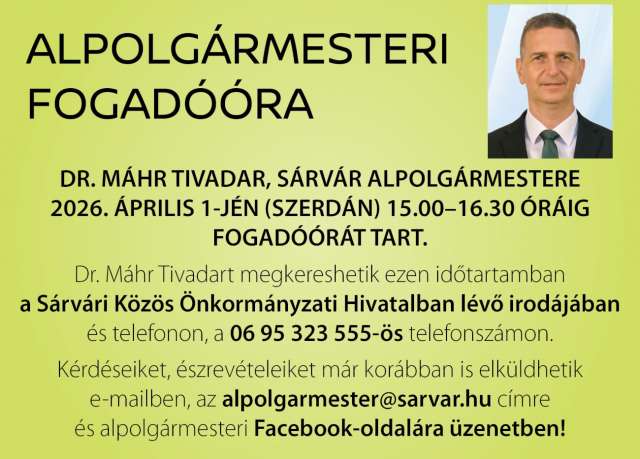 Fogadrt tart Dr. Mhr Tivadar alpolgrmester